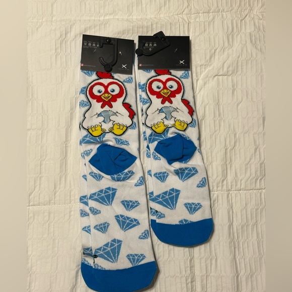 2 Pairs VeeFriends Limited Edition Oddsox Socks Diamond Hands Hen Gary Vee - Picture 2 of 5